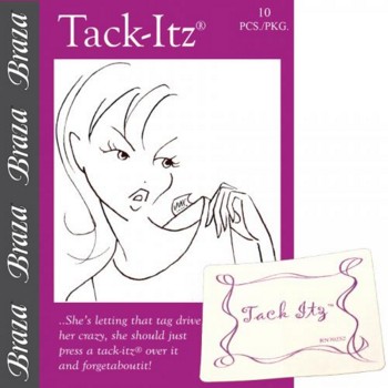 Clothing Tags Secured With 'Tack-Itz'