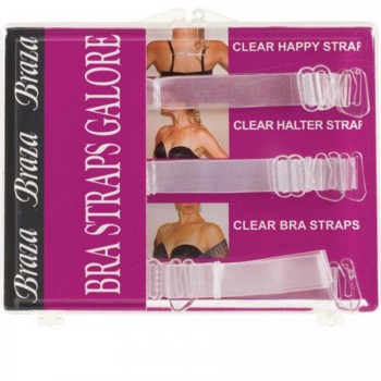 Clear Bra Straps Galore. 3 Pieces. 