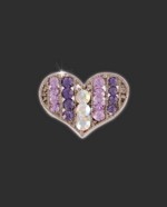 Bra Strap Bling Multi Heart