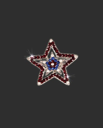 Bra Strap Bling Double Star